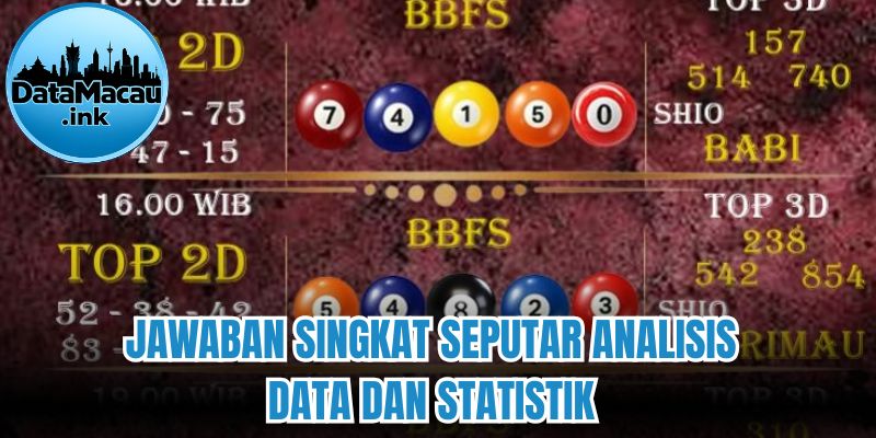 Jawaban singkat seputar analisis data dan statistik