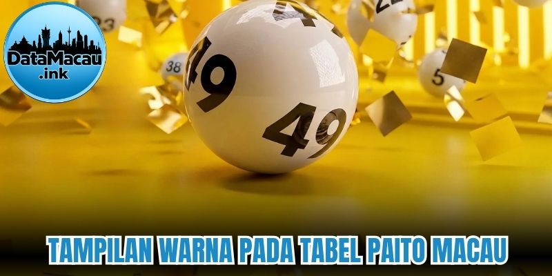 Tampilan warna pada tabel Paito Macau