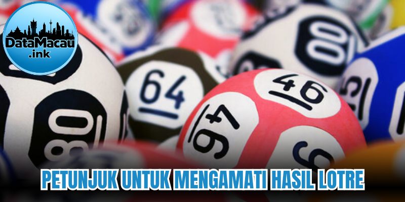 Petunjuk untuk mengamati hasil lotre